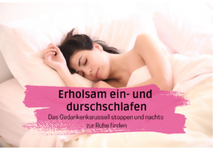 Beitragsbild zum Artikel "Erholsam ein- und durchschlafen", zeigt eine Frau, die im Bett liegt und schläft