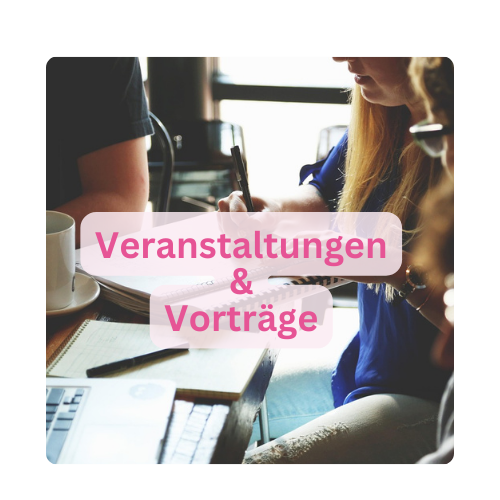 Hinweisbild für Vorträge und Veranstaltungen mit Hand und Seele. Ein Foto, das Menschen zeigt, die an einem Tisch sitzen und sich Notizen machen.